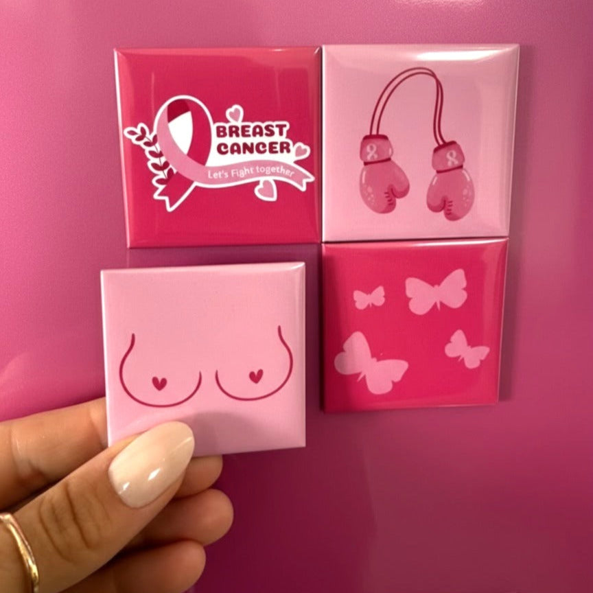 Breast Cancer Supportive Fridge Magnets