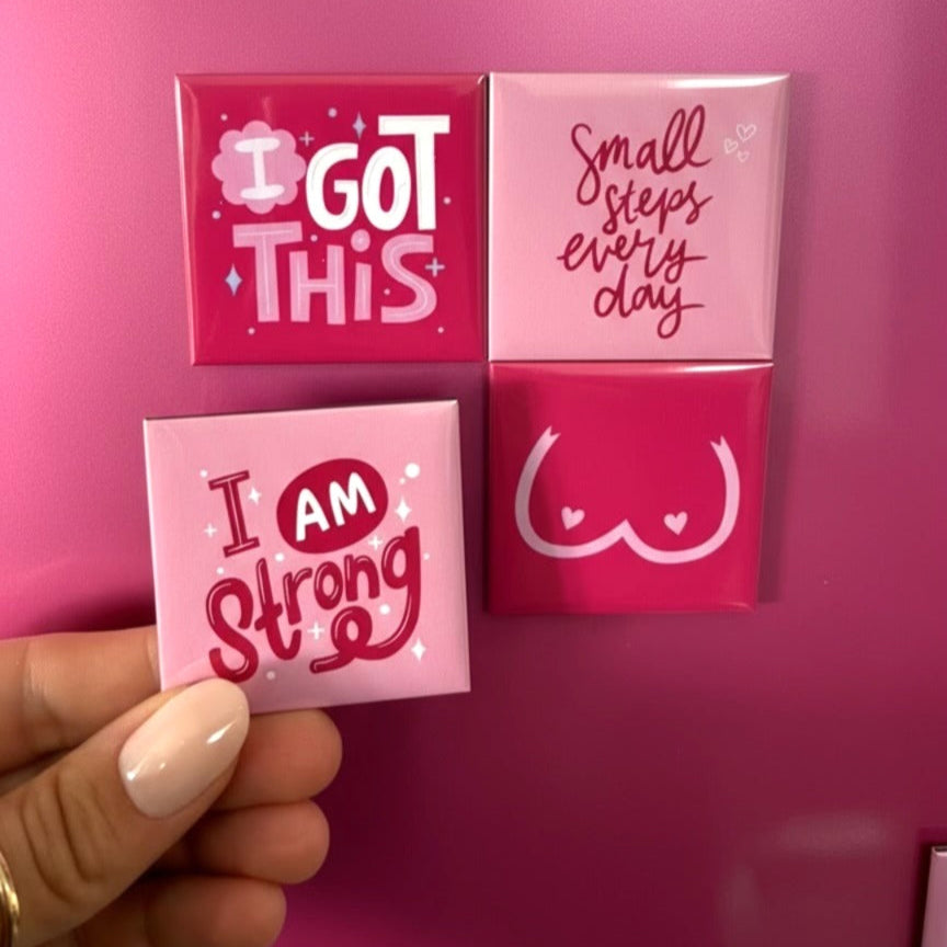 Breast Cancer Supportive Fridge Magnets